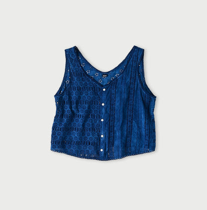 45R Ai Indigo Doamahira Cutwork Camisole