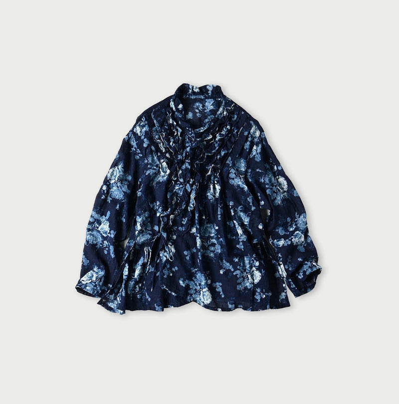 Indigo Gauze Rose Cachecoeur (Size 2) - 45R by 45rpm studio - Image 1