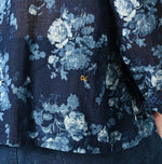 Indigo Gauze Rose Cachecoeur (Size 2) - 45R by 45rpm studio