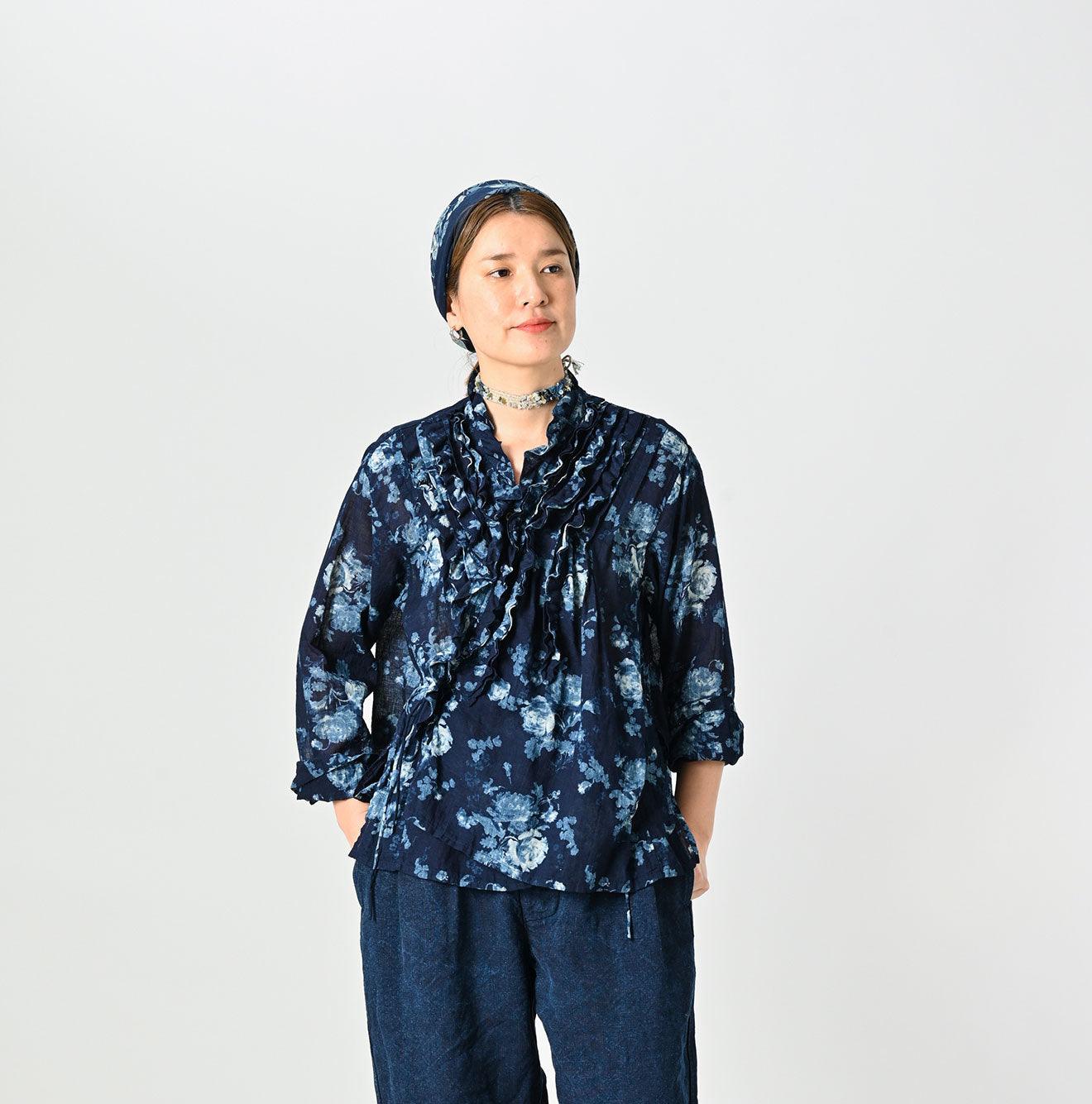 Indigo Gauze Rose Cachecoeur (Size 2) - 45R by 45rpm studio - Image 5