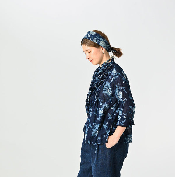 Indigo Gauze Rose Cachecoeur (Size 2) - 45R by 45rpm studio