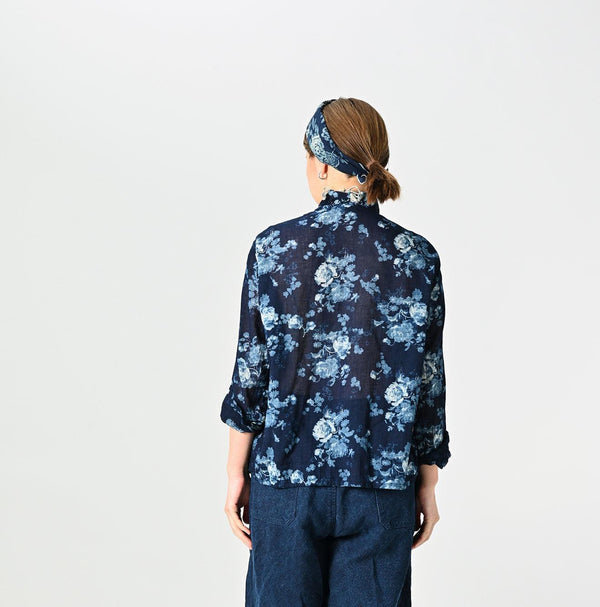 Indigo Gauze Rose Cachecoeur (Size 2) - 45R by 45rpm studio