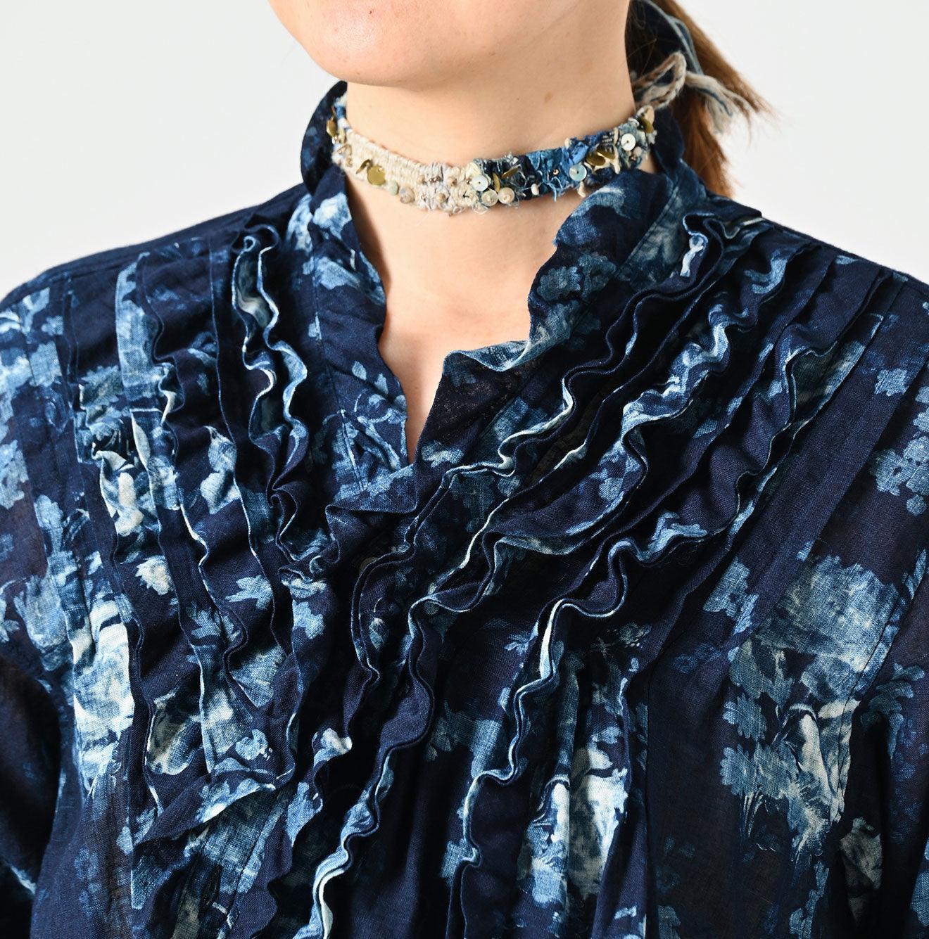 Indigo Gauze Rose Cachecoeur (Size 2) - 45R by 45rpm studio - Image 9