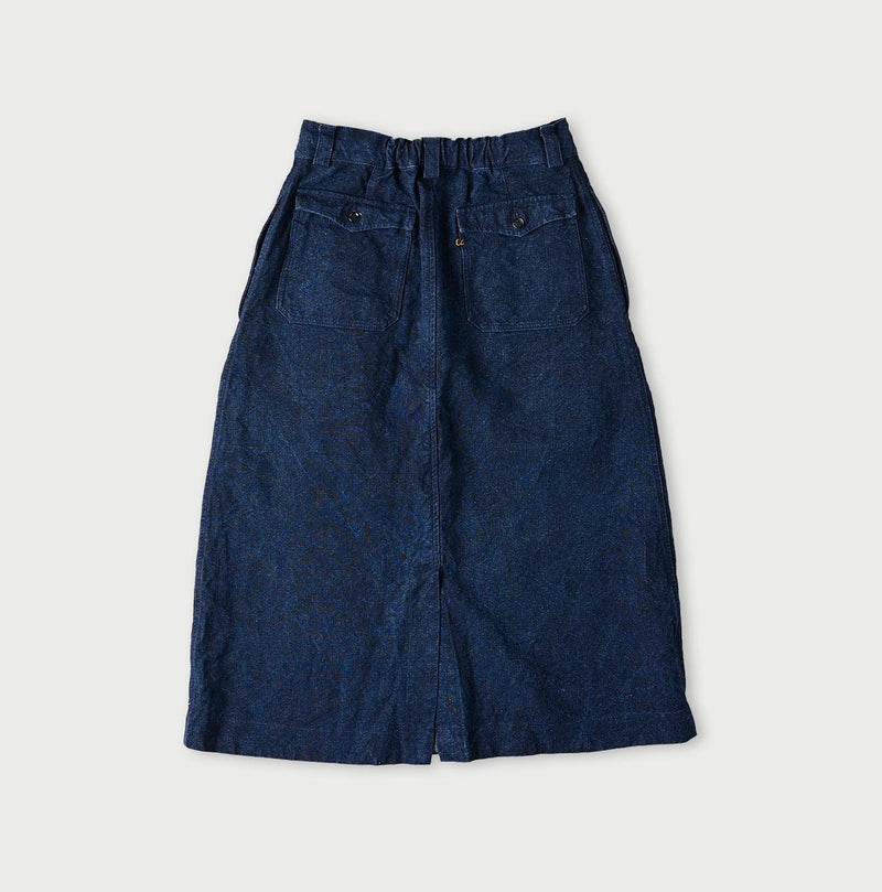 Indigo Linen Duck Working Skirt - 45R by 45rpm studio - Image 9