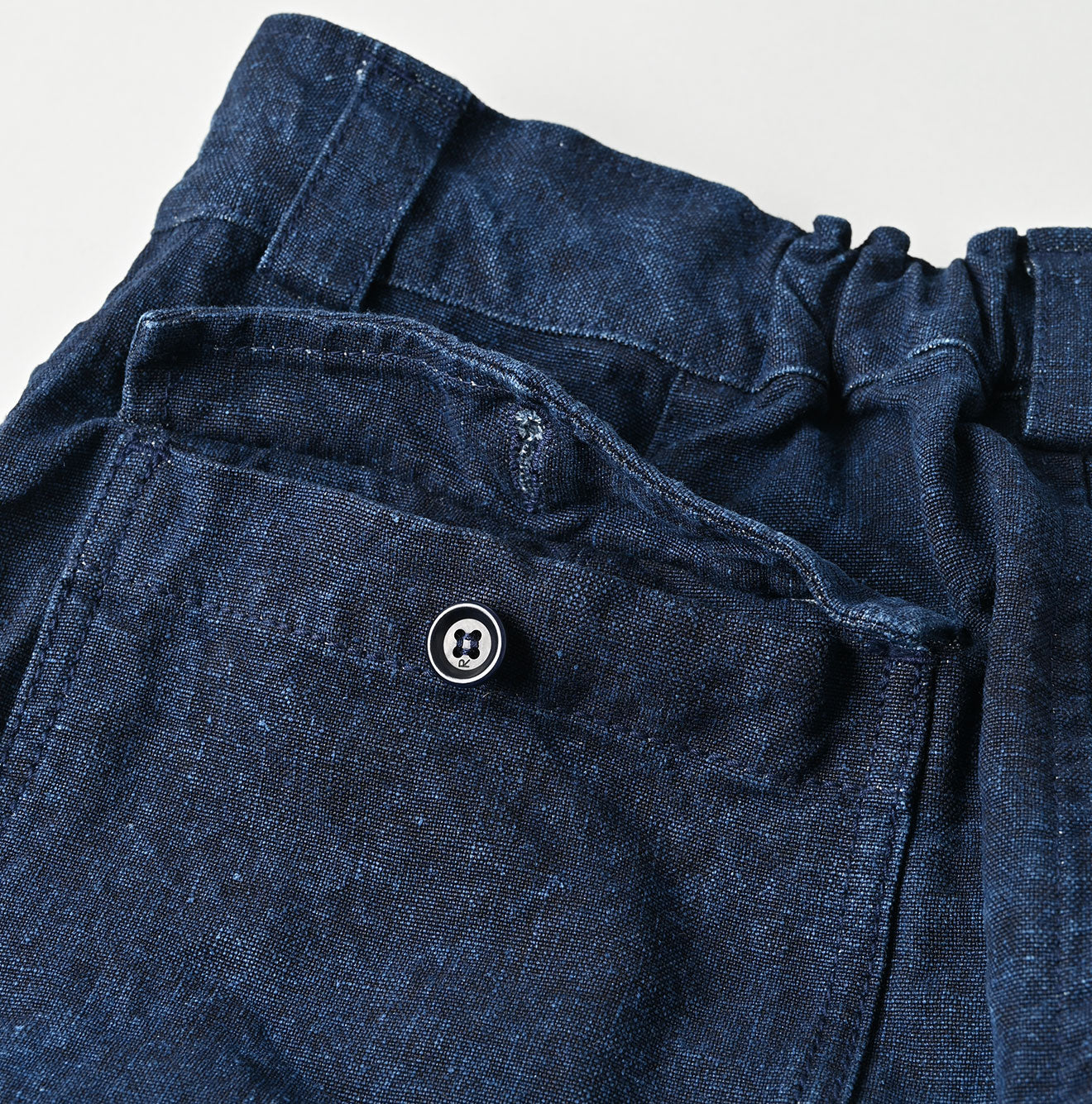 Indigo Linen Duck Working Skirt - 45R by 45rpm studio