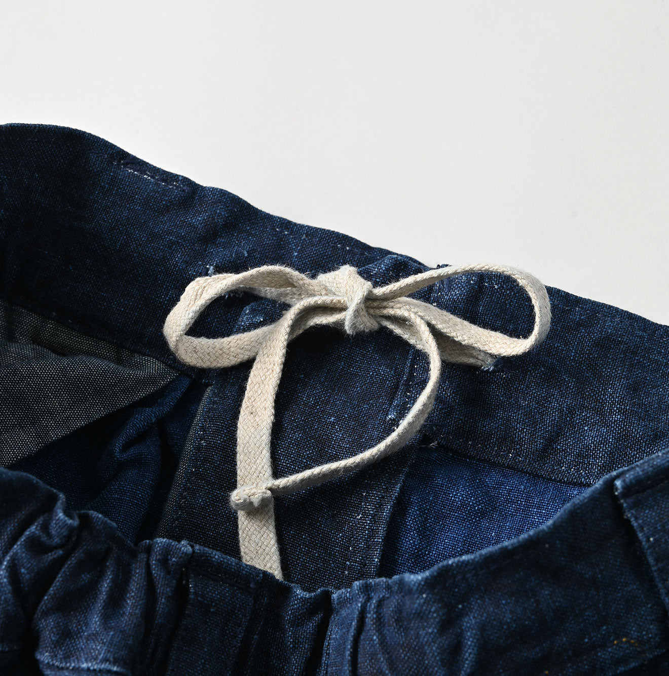 Indigo Linen Duck Working Skirt - 45R by 45rpm studio