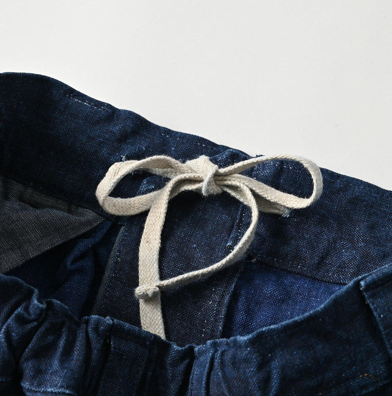 Indigo Linen Duck Working Skirt - 45R by 45rpm studio - Image 12