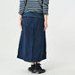 Indigo Linen Duck Working Skirt - 45R by 45rpm studio