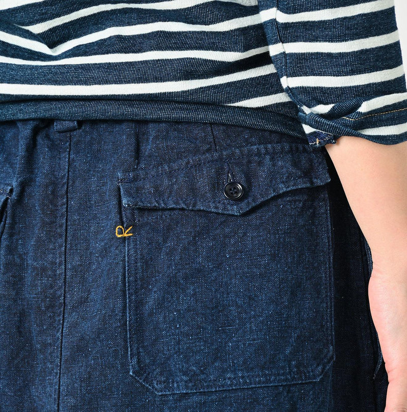 Indigo Linen Duck Working Skirt - 45R by 45rpm studio - Image 7