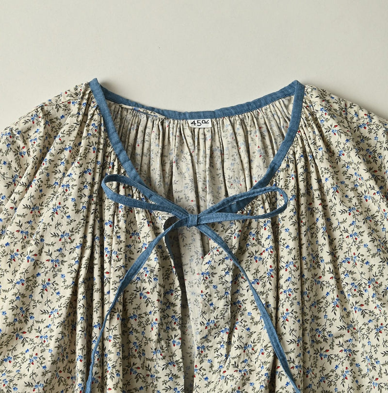 45R Ivy Flower Smocking Dress