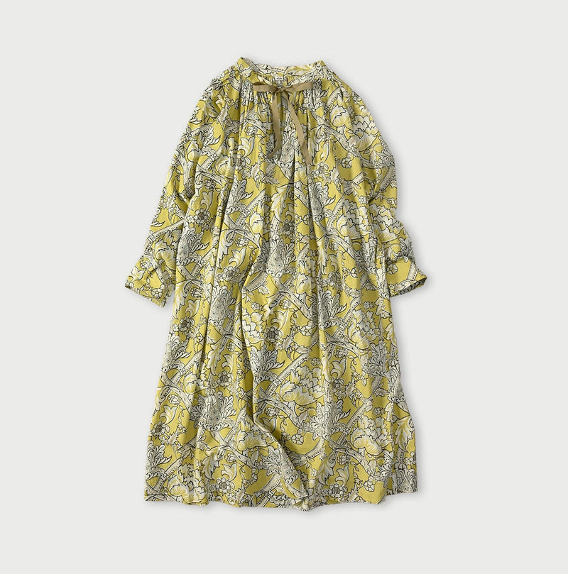 45R Khadi Flower Sarasa Chouchou Smocking Dress