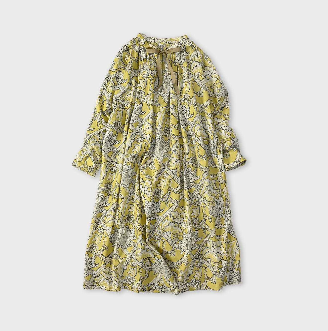 45R Khadi Flower Sarasa Chouchou Smocking Dress