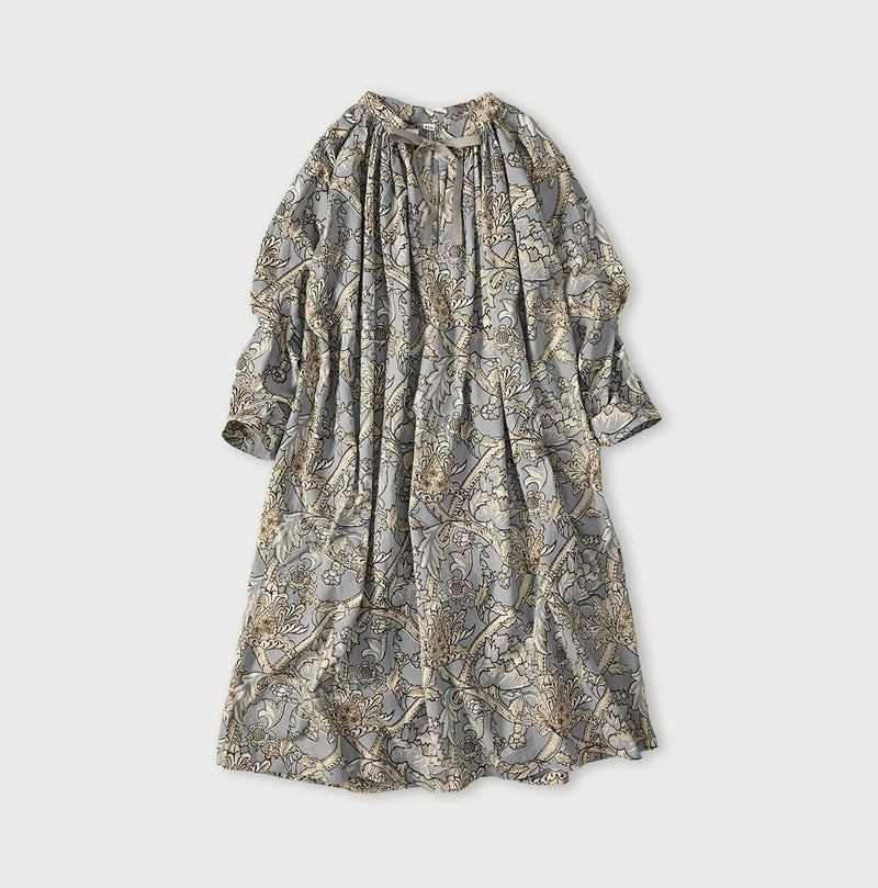 45R Khadi Flower Sarasa Chouchou Smocking Dress - Image 2