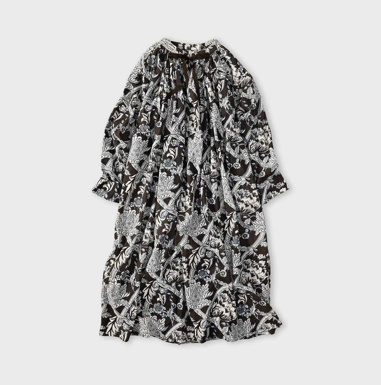 45R Khadi Flower Sarasa Chouchou Smocking Dress