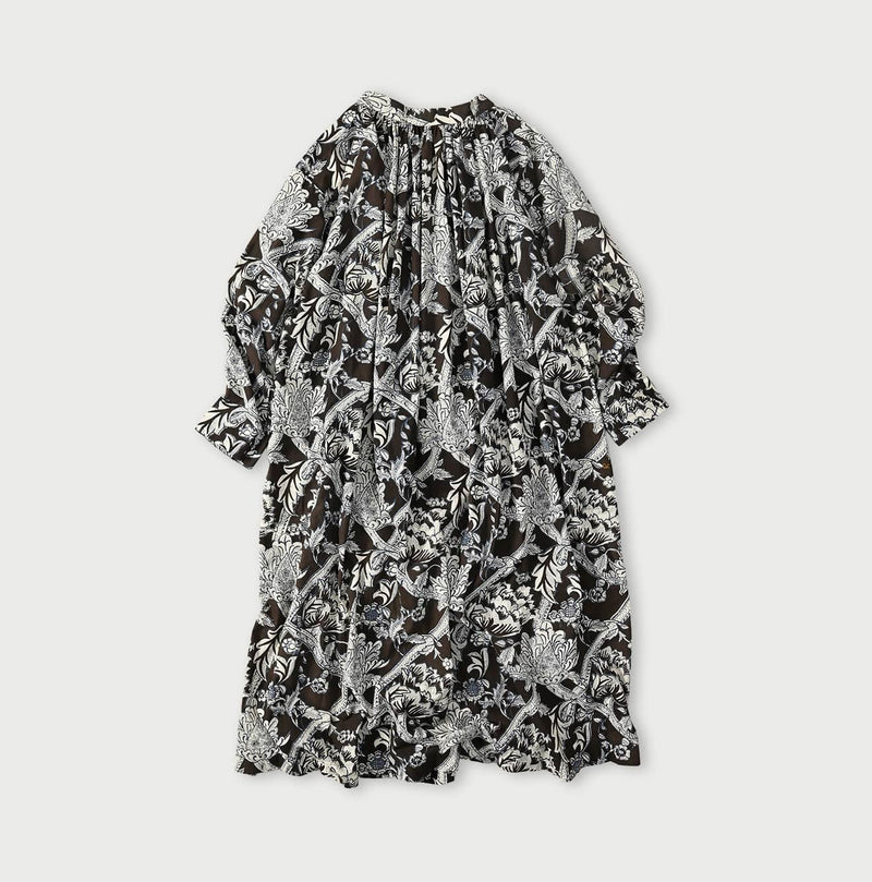 45R Khadi Flower Sarasa Chouchou Smocking Dress