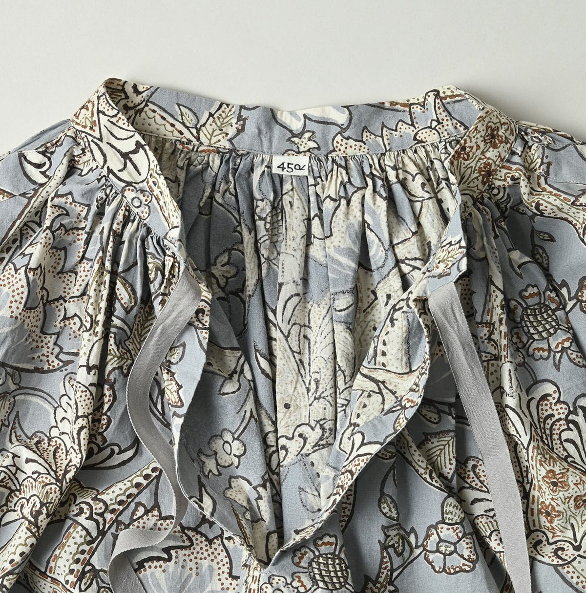 45R Khadi Flower Sarasa Chouchou Smocking Dress