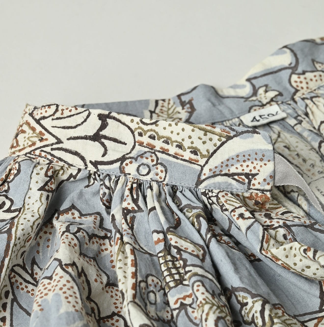 45R Khadi Flower Sarasa Chouchou Smocking Dress