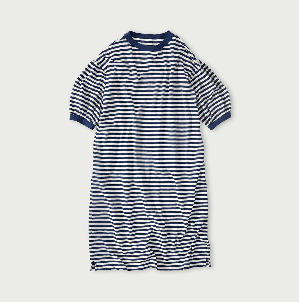 45R Stripe Puff Sleeve Dress