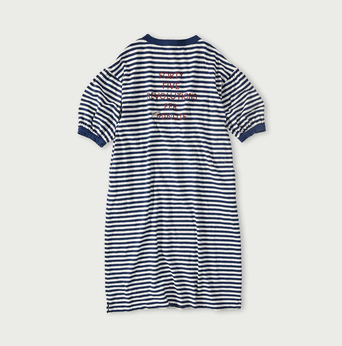 45R Stripe Puff Sleeve Dress