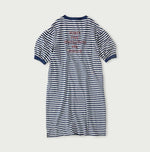 45R Stripe Puff Sleeve Dress