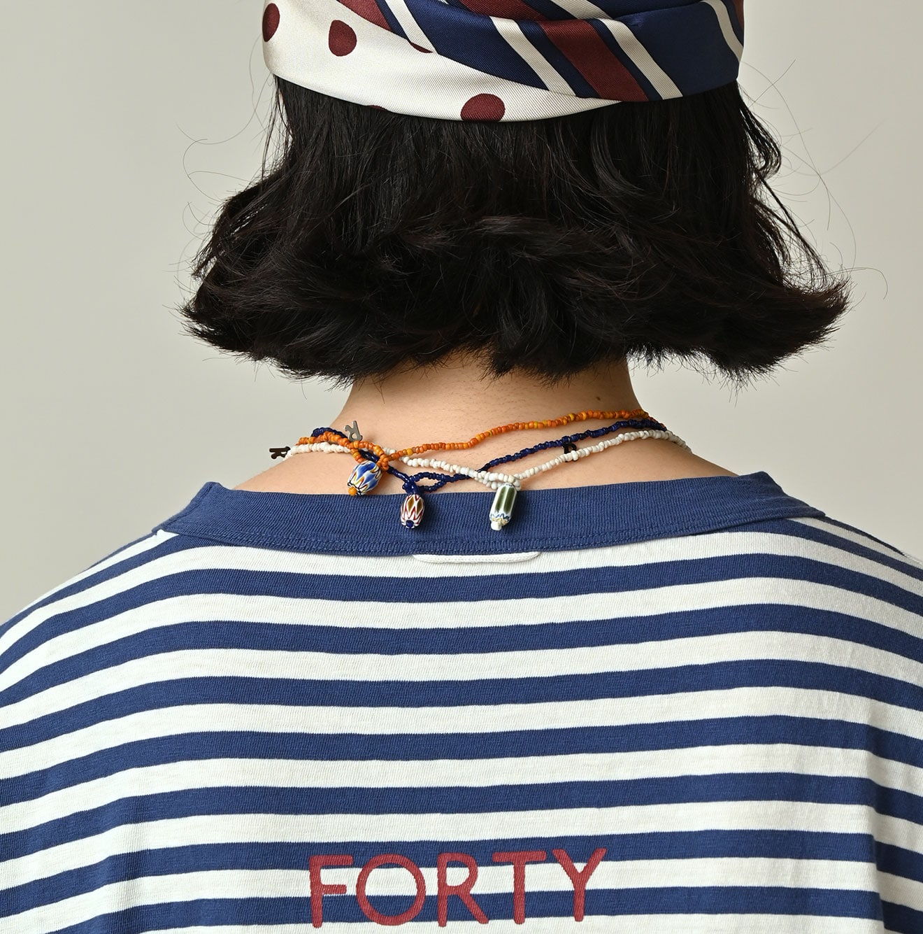 45R Stripe Puff Sleeve Dress - Image 8