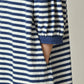45R Stripe Puff Sleeve Dress