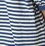 45R Stripe Puff Sleeve Dress