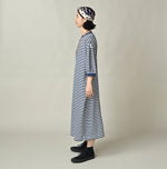 45R Stripe Puff Sleeve Dress