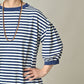 45R Stripe Puff Sleeve Dress