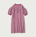 45R Stripe Puff Sleeve Dress (Top-dyed)