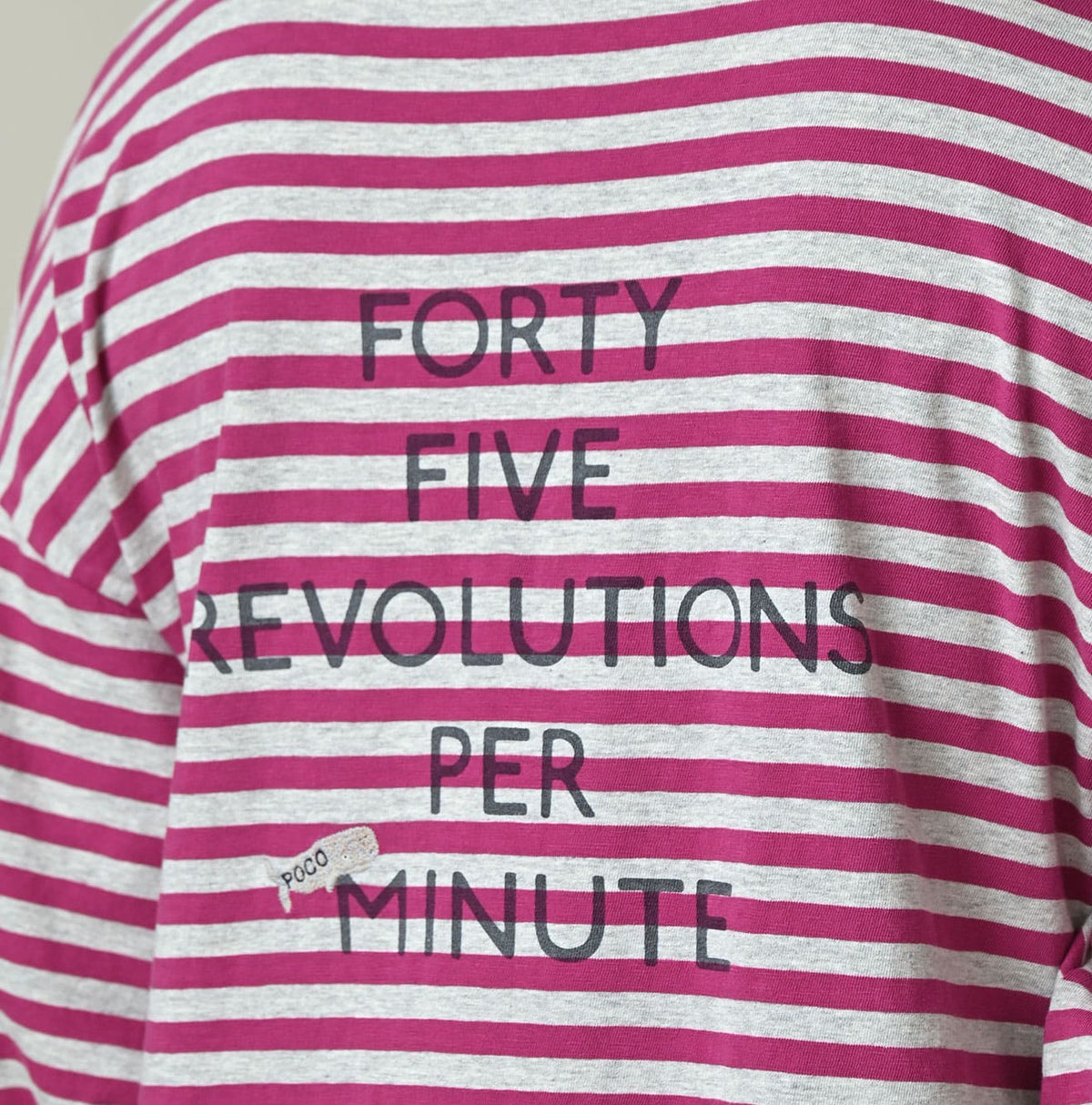 45R Stripe Puff Sleeve Dress (Top-dyed)