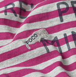 45R Stripe Puff Sleeve Dress (Top-dyed)