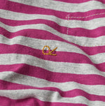 45R Stripe Puff Sleeve Dress (Top-dyed)