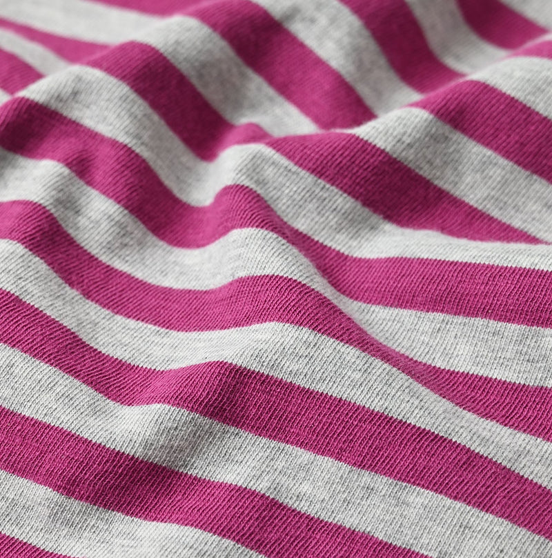 45R Stripe Puff Sleeve Dress (Top-dyed)