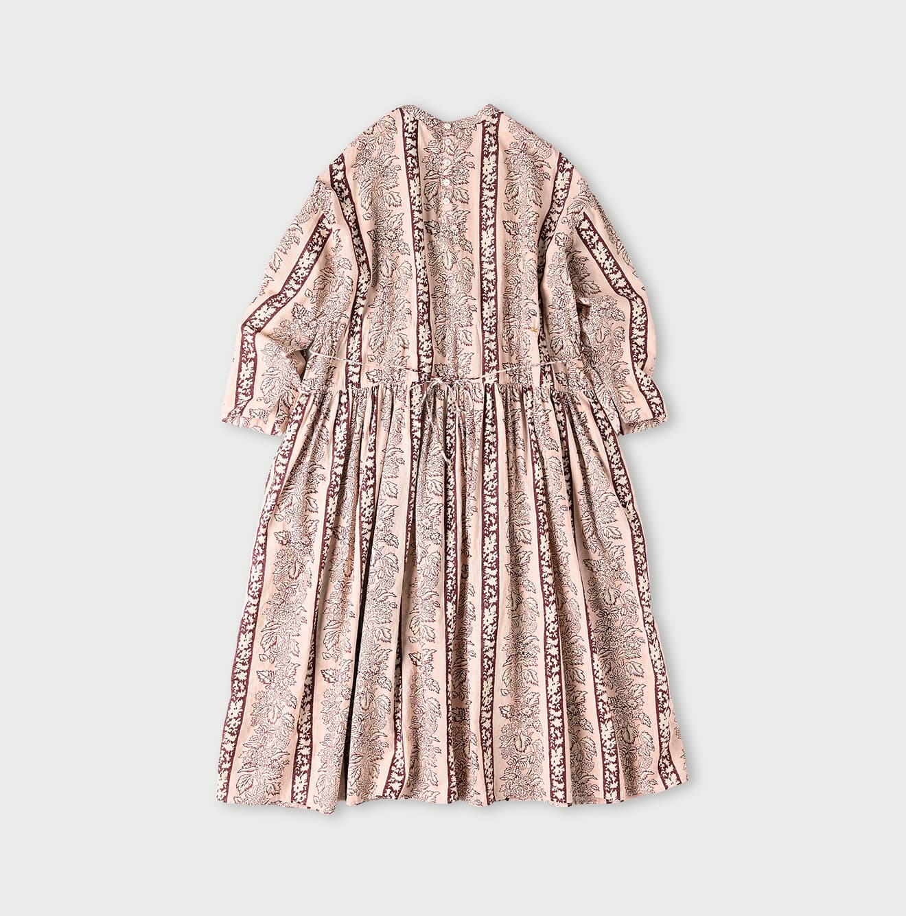 45R Stripe Flower Block Print Dress