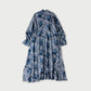 45R Indigo Gauze Rose Dress