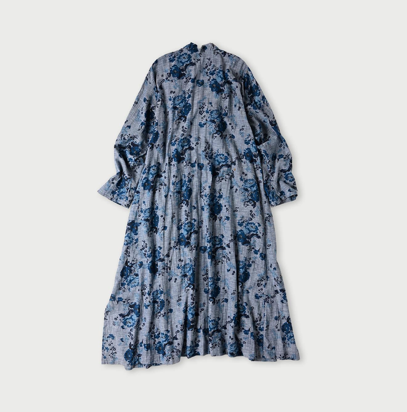 45R Indigo Gauze Rose Dress