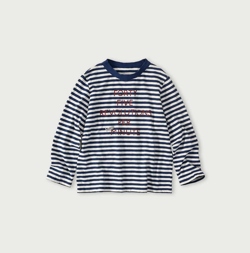 45R Stripe Square Print T-shirt
