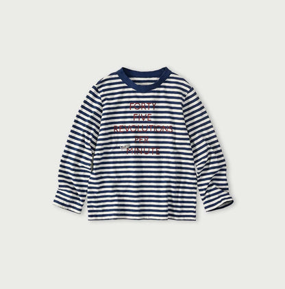 45R Stripe Square Print T-shirt