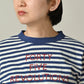 45R Stripe Square Print T-shirt