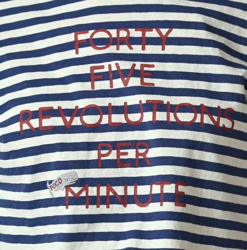 45R Stripe Square Print T-shirt