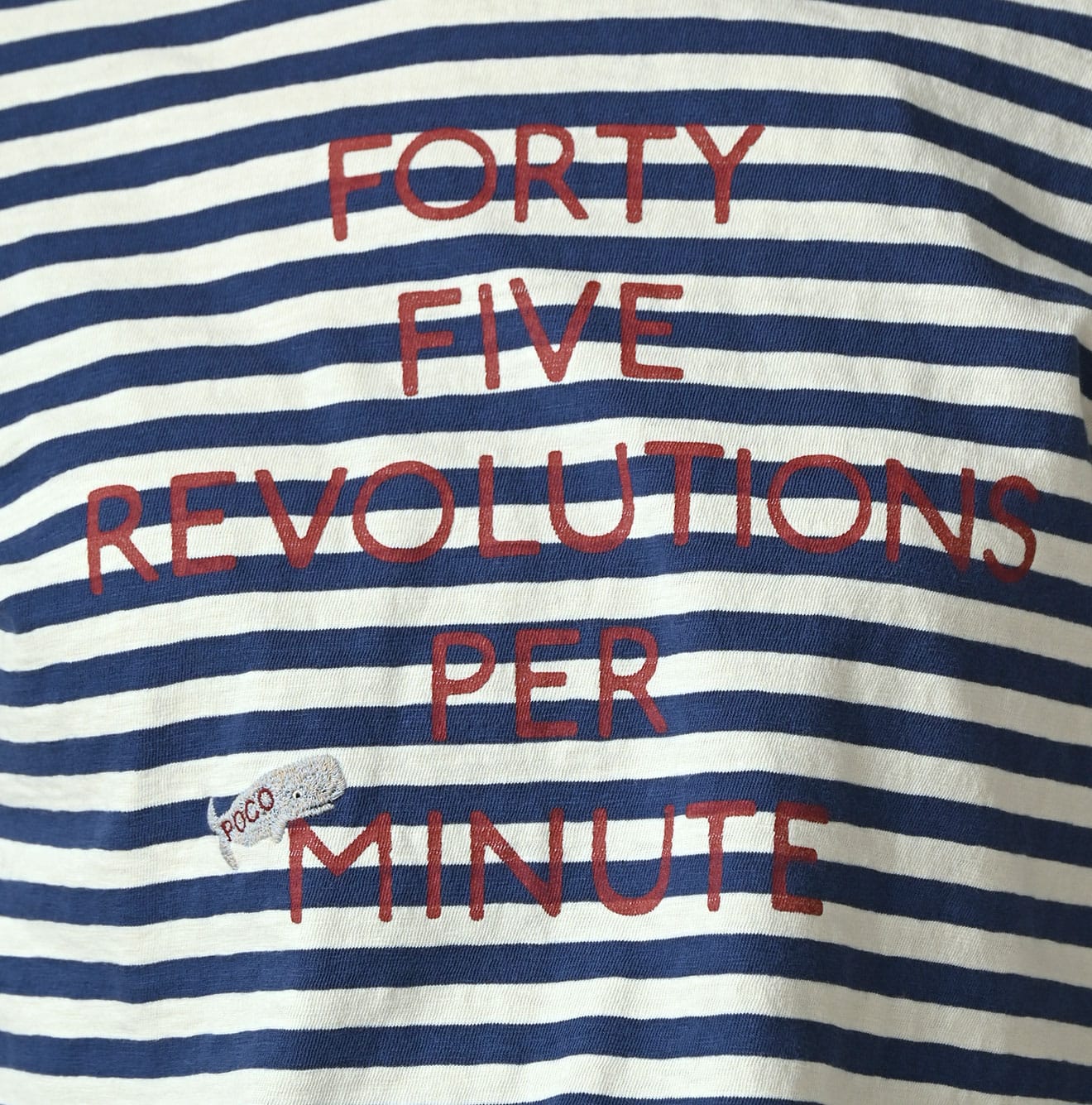 45R Stripe Square Print T-shirt