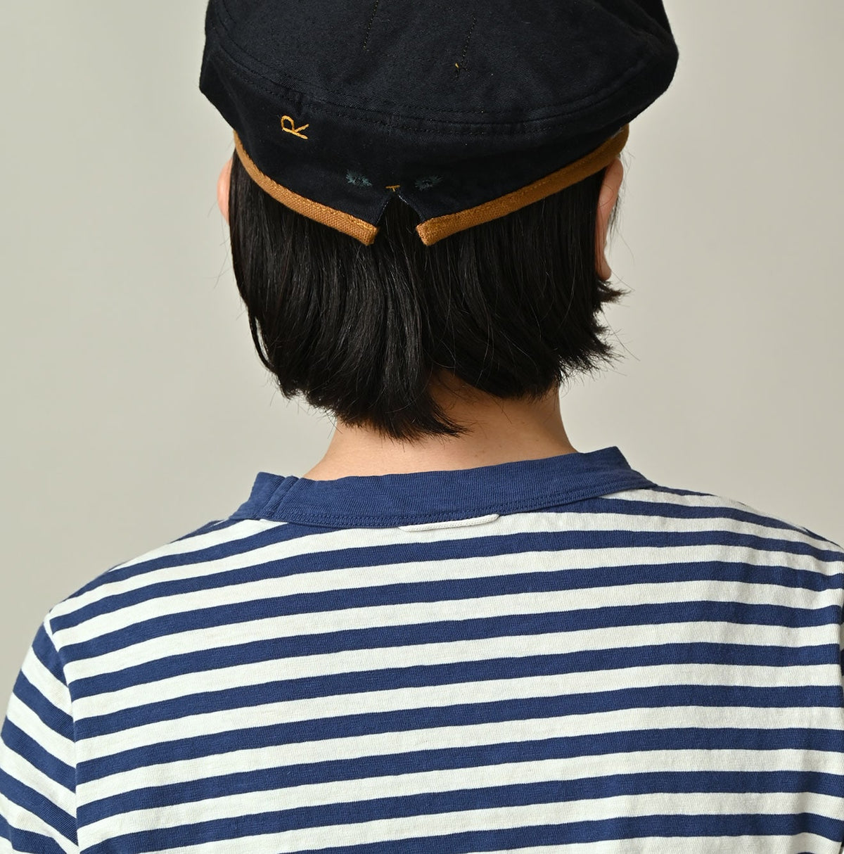 45R Stripe Square Print T-shirt