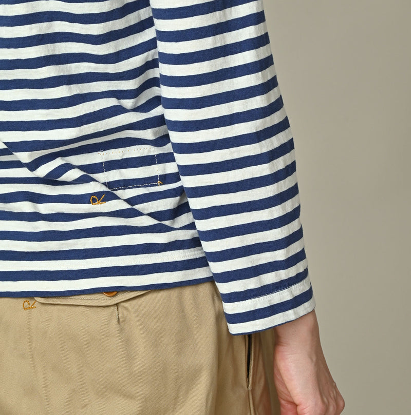 45R Stripe Square Print T-shirt