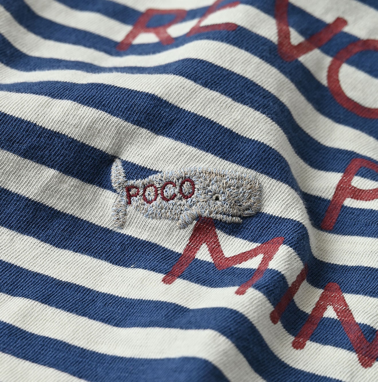 45R Stripe Square Print T-shirt