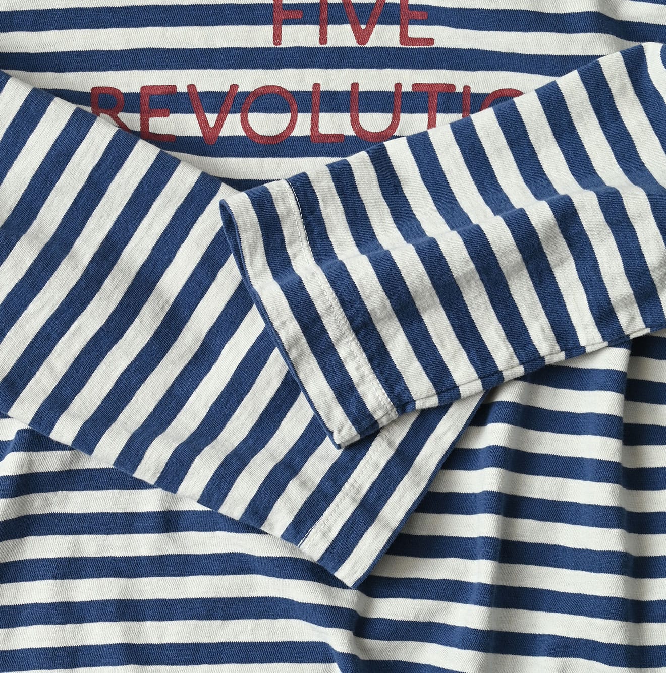 45R Stripe Square Print T-shirt