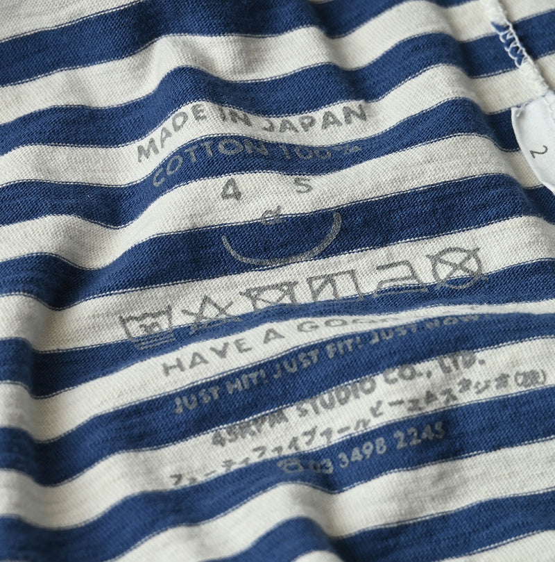 45R Stripe Square Print T-shirt