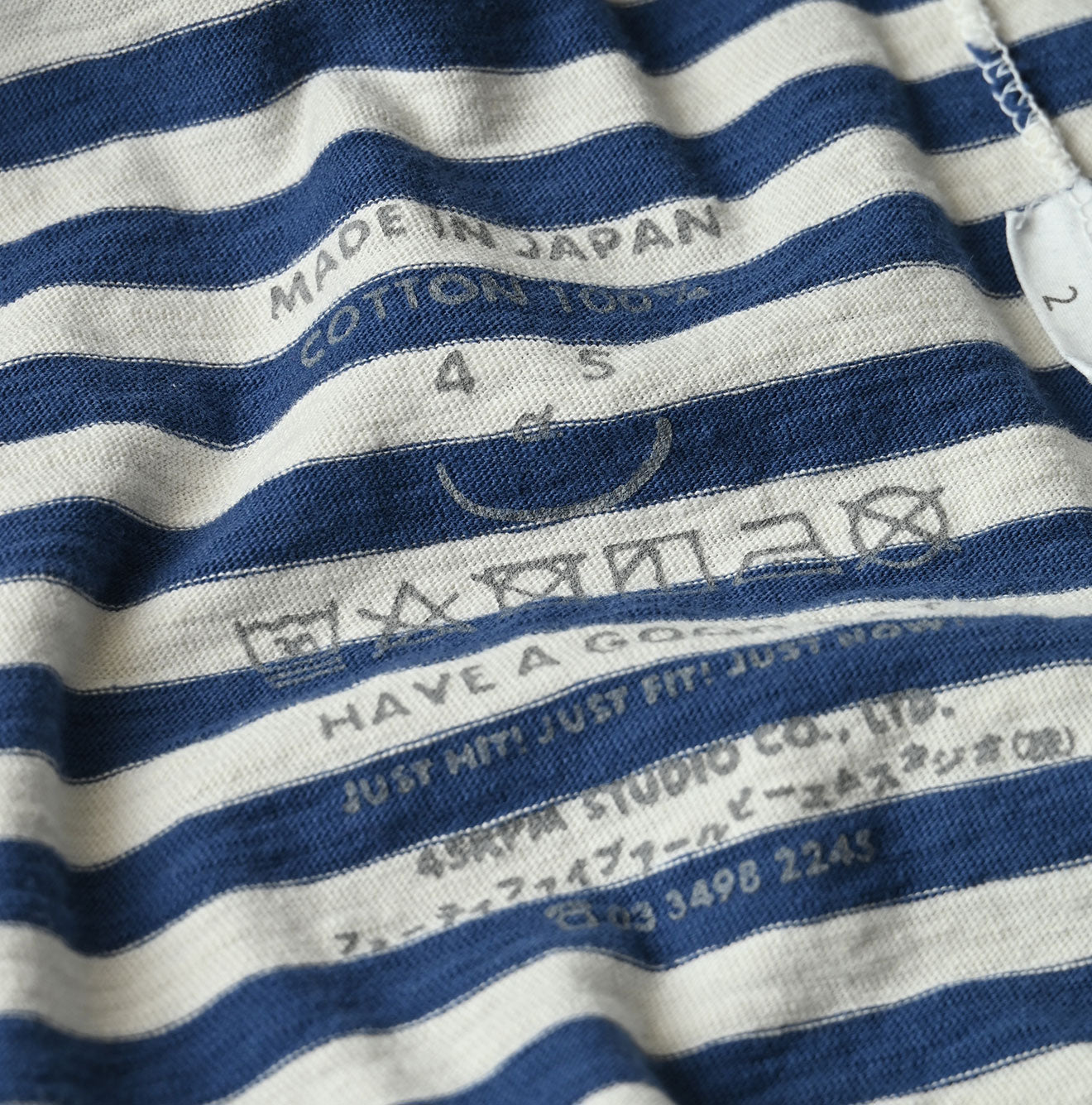 45R Stripe Square Print T-shirt