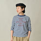 45R Stripe Square Print T-shirt