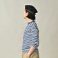 45R Stripe Square Print T-shirt